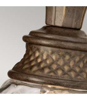 Plantation 1 Light Outdoor Dome Wall Light Pearl Bronze IP44 G9-2