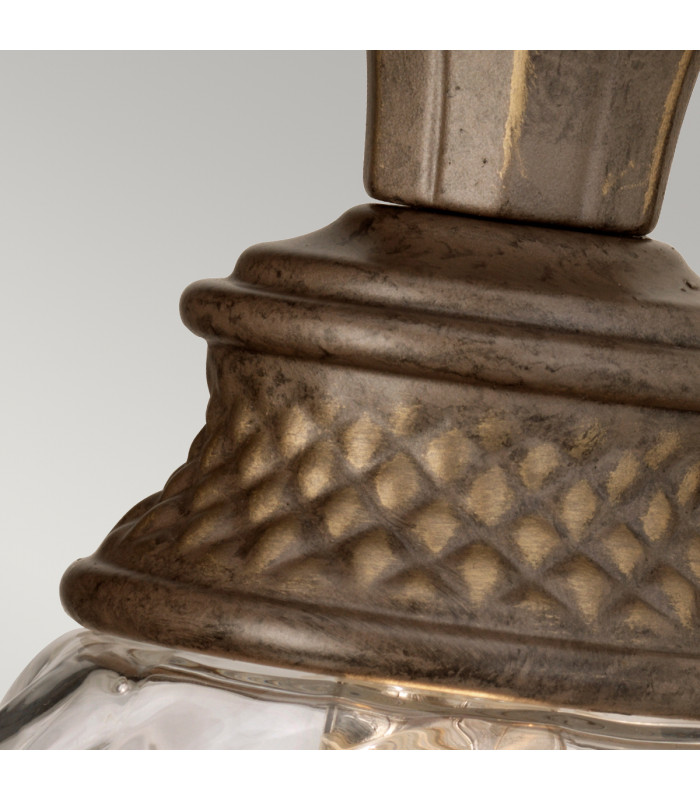 Plantation 1 Light Outdoor Dome Wall Light Pearl Bronze IP44 G9-2