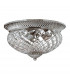 Plantation 3 Light Large Semi Flush Ceiling Light Polished Antique Nickel E27-1