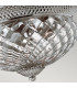 Plantation 3 Light Large Semi Flush Ceiling Light Polished Antique Nickel E27-2