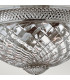 Plantation 3 Light Large Semi Flush Ceiling Light Polished Antique Nickel E27-4