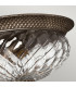 Plantation 3 Light Large Semi Flush Ceiling Light Pearl Bronze E27-2