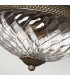 Plantation 3 Light Large Semi Flush Ceiling Light Pearl Bronze E27-4