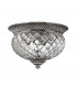 Plantation 2 Light Small Semi Flush Ceiling Light Polished Antique Nickel E27-1