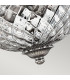 Plantation 2 Light Small Semi Flush Ceiling Light Polished Antique Nickel E27-3