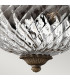 Plantation 2 Light Small Semi Flush Ceiling Light Pearl Bronze E27-3