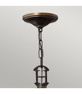 Plymouth Multi Arm Chandelier 3 Light Olde Bronze Finish E14-2