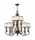 Plymouth 9 Light Multi Arm Chandelier Olde Bronze Finish E14-1