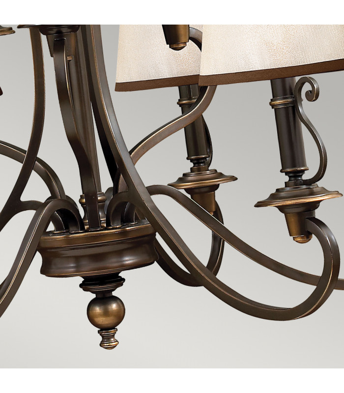 Plymouth 9 Light Multi Arm Chandelier Olde Bronze Finish E14-3