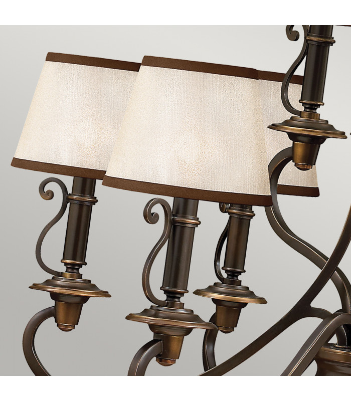 Plymouth 9 Light Multi Arm Chandelier Olde Bronze Finish E14-4