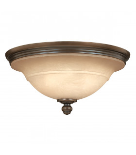 Plymouth 3 Light Semi Flush Ceiling Light Olde Bronze E27-1