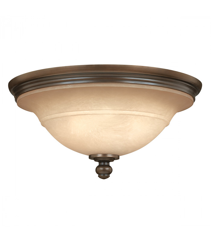 Plymouth 3 Light Semi Flush Ceiling Light Olde Bronze E27-1