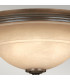 Plymouth 3 Light Semi Flush Ceiling Light Olde Bronze E27-2