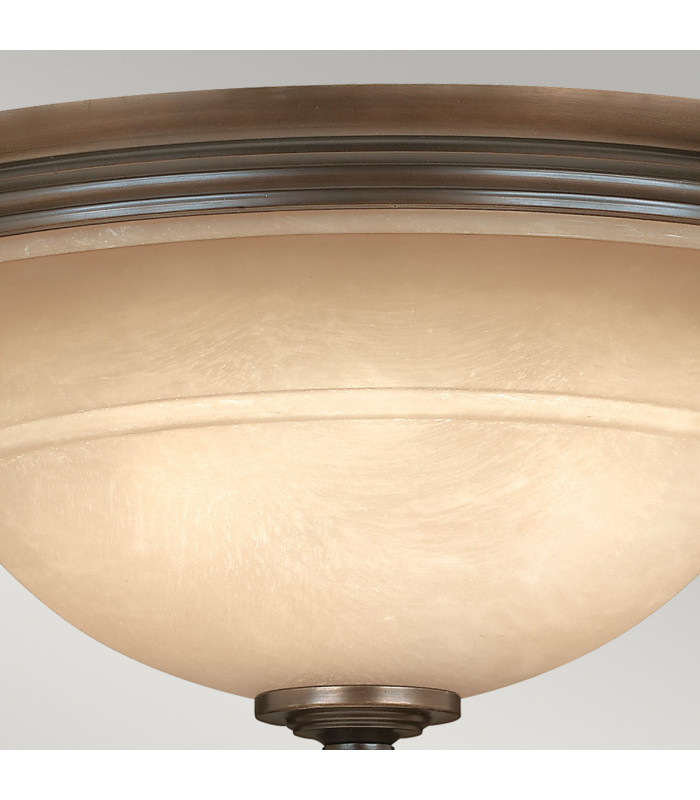 Plymouth 3 Light Semi Flush Ceiling Light Olde Bronze E27-2
