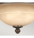 Plymouth 3 Light Semi Flush Ceiling Light Olde Bronze E27-4