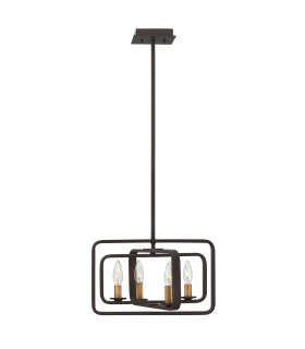 Quentin 4 Light Ceiling Pendant Chandelier Bronze E14