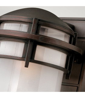 Reef 1 Light Small Outdoor Wall Lantern Victorian Bronze IP44 E27-2