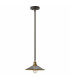 Rigby 1 Light Dome Ceiling Pendant Buckeye Bronze E27-1