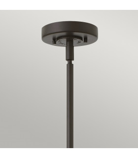 Rigby 1 Light Dome Ceiling Pendant Buckeye Bronze E27-2