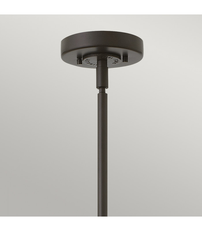 Rigby 1 Light Dome Ceiling Pendant Buckeye Bronze E27-2