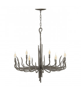 Spyre 6 Light Chandelier Bronze Finish E14-1