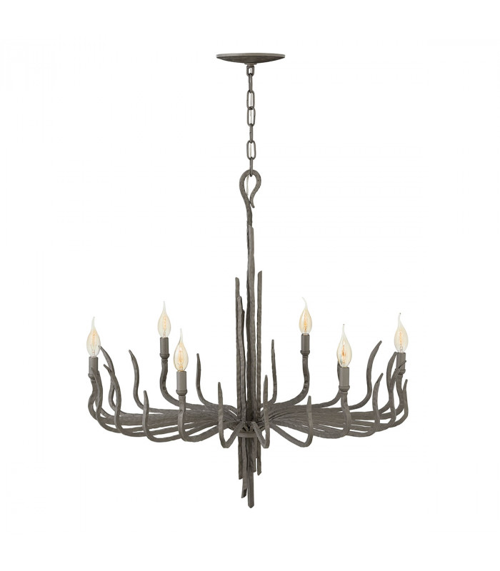 Spyre 6 Light Chandelier Bronze Finish E14-1