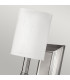 Sussex 1 Light Wall Light Brushed Nickel Glass Shade E14-3