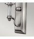 Sussex 1 Light Wall Light Brushed Nickel Glass Shade E14-4