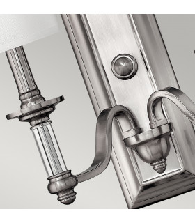 Sussex 2 Light Indoor Wall Light Brushed Nickel E14-2