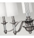 Sussex 5 Light Multi Arm Chandelier Brushed Nickel Finish E14-3