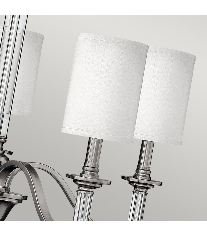 Sussex 5 Light Multi Arm Chandelier Brushed Nickel Finish E14-4