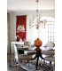 Sussex 9 Light Multi Arm Chandelier Brushed Nickel Finish E14-2