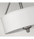 Sussex 3 Light Semi Flush Ceiling Light Brushed Nickel E27-3