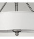 Sussex 3 Light Semi Flush Ceiling Light Brushed Nickel E27-4