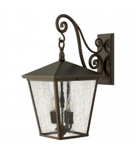 Trellis 4 Light Outdoor Large Wall Lantern Light Regency Bronze IP44 E14-1