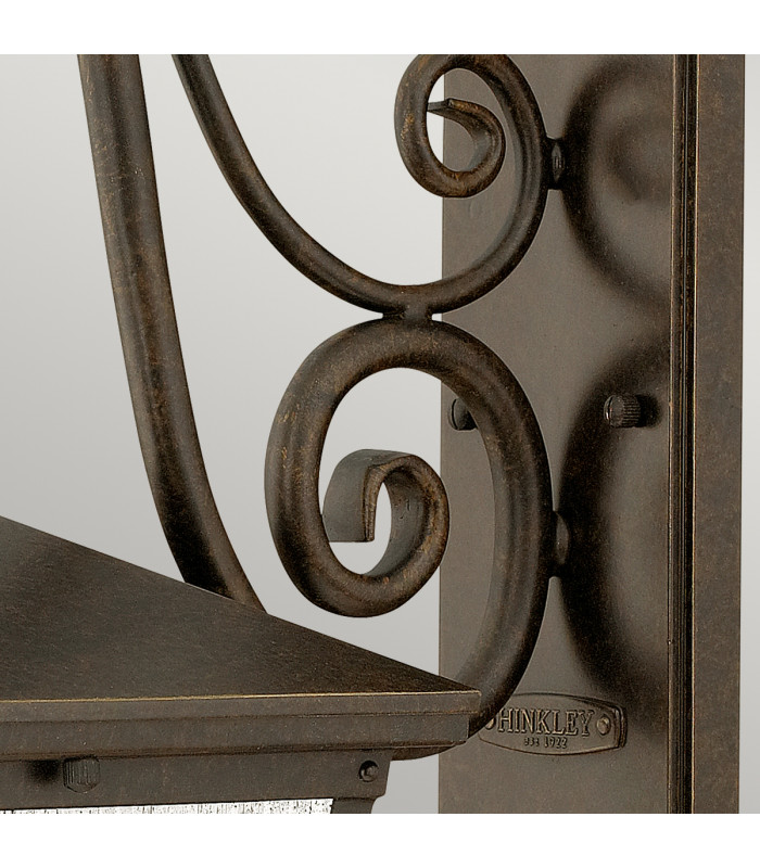 Trellis 3 Light Outdoor Medium Wall Lantern Light Regency Bronze IP44 E14-3