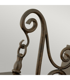Trellis 1 Light Outdoor Small Wall Lantern Light Regency Bronze IP44 E27-2