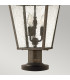 Trellis 3 Light Outdoor Pedestal Light Regency Bronze IP44 E14-3
