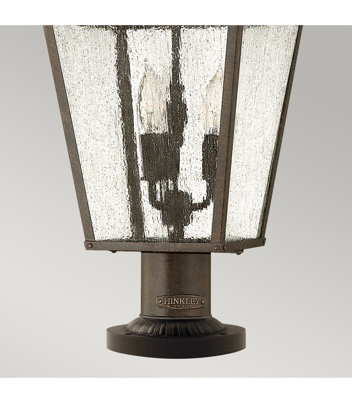 Trellis 3 Light Outdoor Pedestal Light Regency Bronze IP44 E14-3