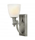 Truman 1 Light Wall Light Antique Nickel Glass Shade E27-1