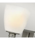 Truman 1 Light Wall Light Antique Nickel Glass Shade E27-4
