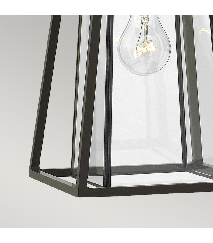 Walker 1 Light Medium Outdoor Wall Lantern Bronze IP44 E27-3