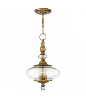Wexley 3 Light Ceiling Pendant Brass E14-1