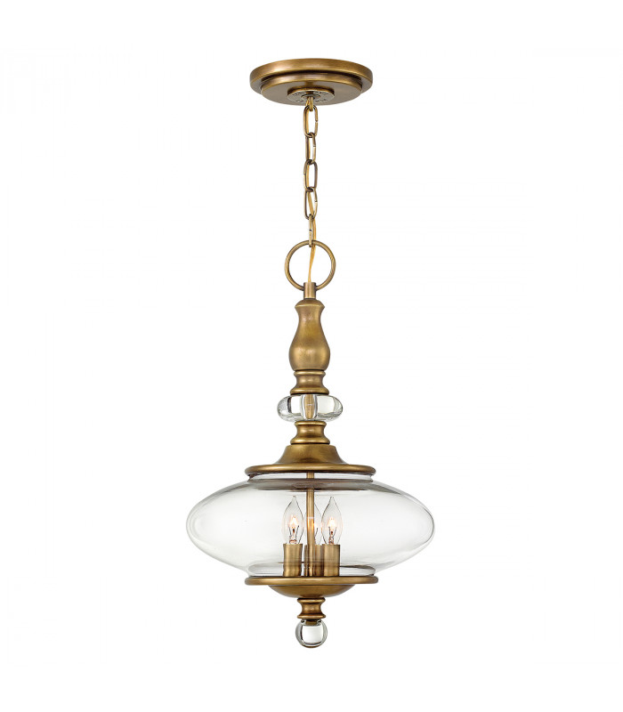 Wexley 3 Light Ceiling Pendant Brass E14-1