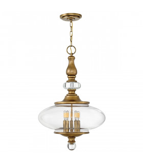 Wexley 5 Light Ceiling Pendant Brass E14-1