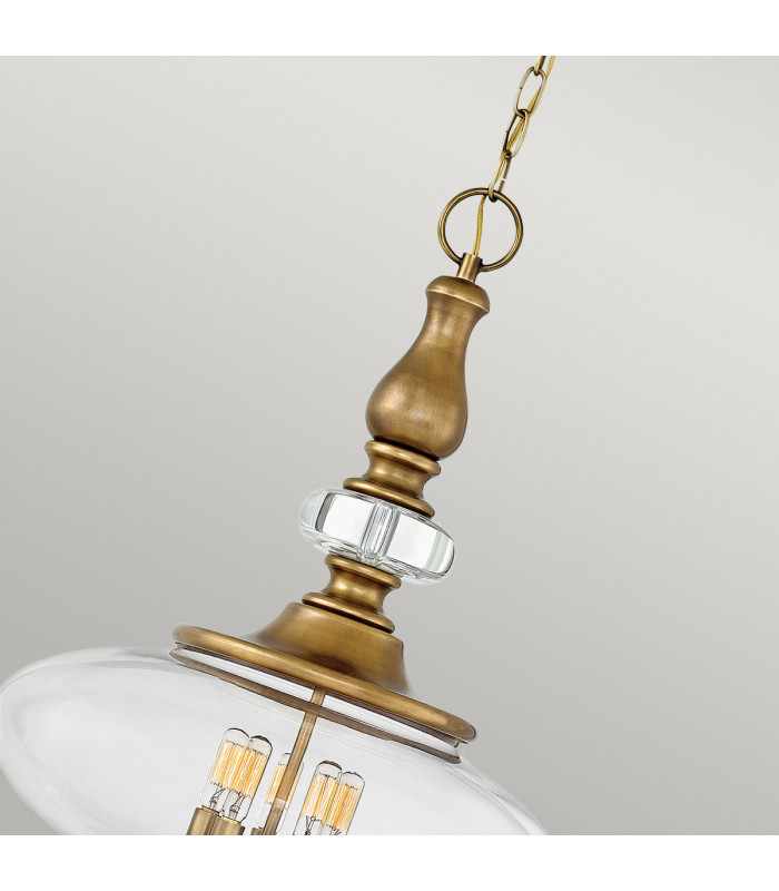 Wexley 5 Light Ceiling Pendant Brass E14-3