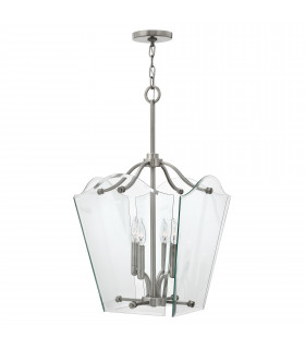 Wingate 4 Light Medium Ceiling Pendant Polished Antique Nickel E14