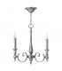 Yorktown Chandelier 3 Light Antique Nickel Finish E14