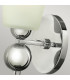 Zelda 1 Light Wall Light Polished Nickel Glass Shade E27-2