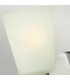 Zelda 1 Light Wall Light Polished Nickel Glass Shade E27-4